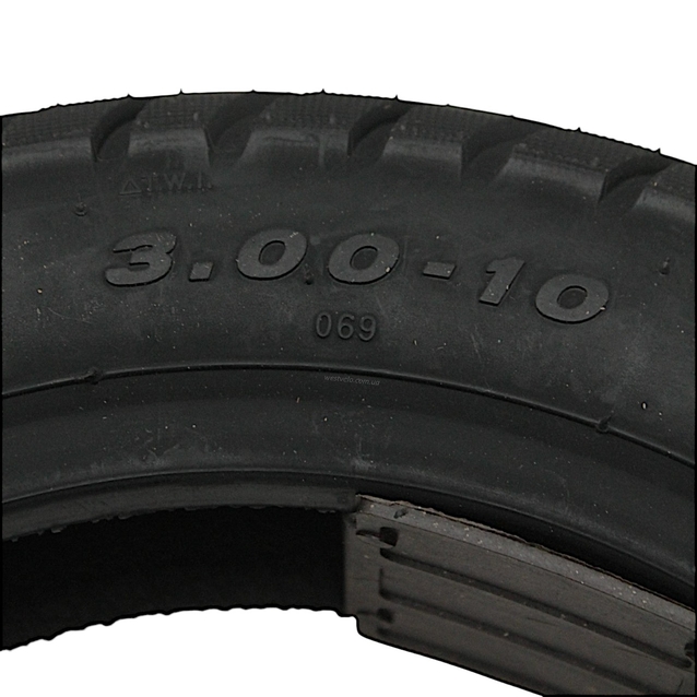 Покришка "10" 3.00-10 Б/К SN-612 АТП напів-шип TL фото westvelo.com