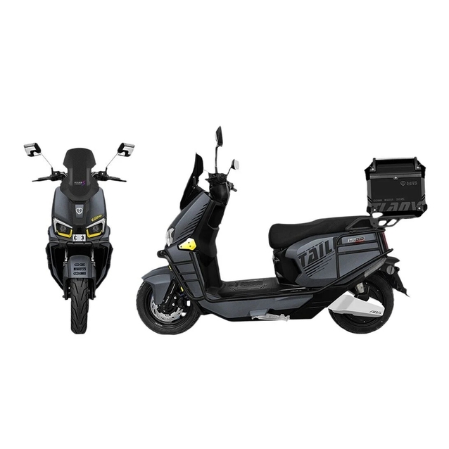Електроскутер Tailg «F73L» LT-518, двигун 2999W, акумулятор 72V 45Ah літій-залізо-фосфатний, чорний, колеса 12" + ЗАХИСНИЙ БАМПЕР фото westvelo.com