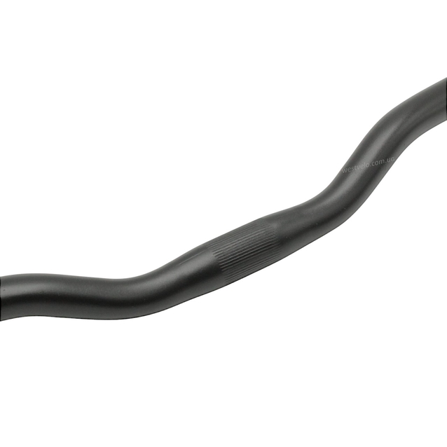 Руль мтв алюміній прямий 600мм. Ø22.2 х Ø25.4 (HB002) чорний матовий. фото westvelo.com