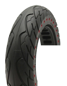 Покришка 10-2.125 А NEDONG (Ø141 - 37мм) безкамерка для електросамоката, червоні крапки