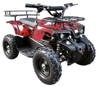 Електроквадроцикл Corso з захистом, «BILLGERY» BLG-603220 двигун 1000W, акумулятор 48V12Ah свинцево-кислотний, червоний