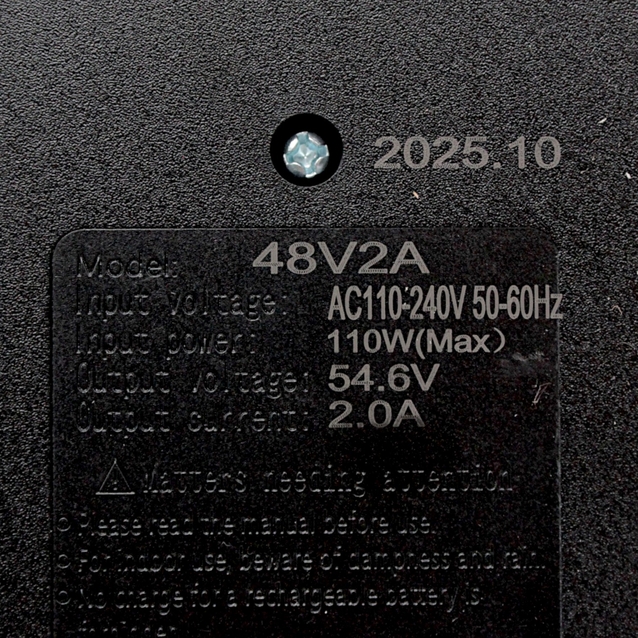 Зарядний пристрій (48V (54.6V) 2Ah) для електровелосипеда Rocco RC-48/9050, 3 pin фото westvelo.com