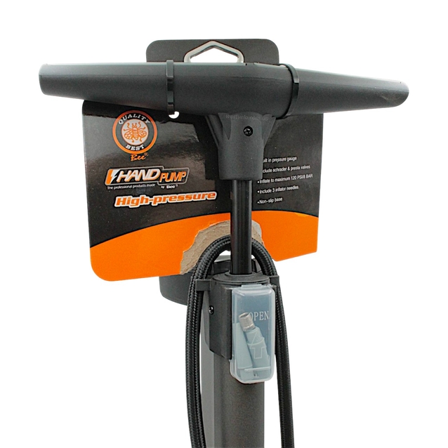 Насос авто з манометром BEE pump (P32B-21) алюміній сірий (електронне табло) фото westvelo.com