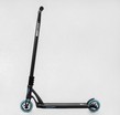 Самокат трюковий Best Scooter «FEAR» МТ-40488 чорно-блакитний, SCS-система, пеги, AL диск та дека, колеса PU Ø115mm, ширина керма - 58 см фото westvelo.com