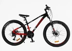 Велосипед 26 AL Corso «X-POWER» PW-69003 алюміній 13", (к-т SHIMANO) чорно-червоний фото westvelo.com