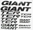 Наклейки GIANT TCR білий фон, чорні фото westvelo.com