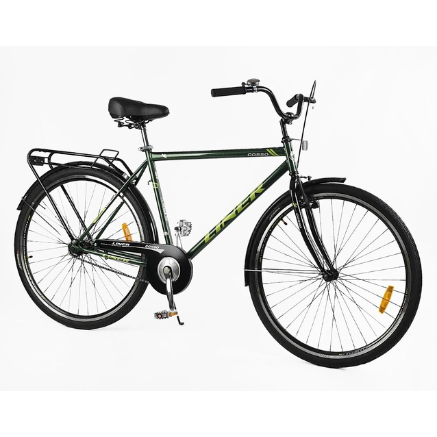 Міський велосипед 28 ST Corso «LINER» LN-28081 сталь 19", зелено-салатовий фото westvelo.com