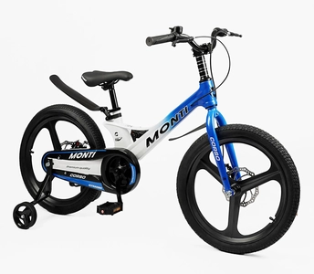 Дитячий велосипед 20 MG Corso «MONTI» MT-20480, магнієва рама, біло-синій