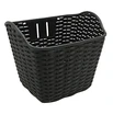 Кошик пластмасовий плетений чорний фото westvelo.com