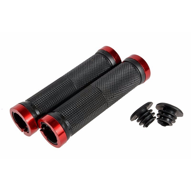 Гріпси прямі чорні з замком червоним фото westvelo.com