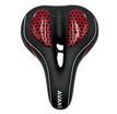 Сідло на демпферах з отвором AVANTI №189 GEL, чорне з крапками (червоні) + мигалка фото westvelo.com