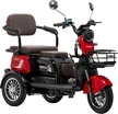 Трицикл Corso «OSTIN» SN-808922, двигун 1000W, акумулятор 72V/23Ah графеновий, червоний + 1 ящик. акум, колеса 10" фото westvelo.com