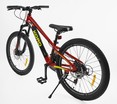 Велосипед 24 AL Corso «KORD» KD-74012 алюміній 11", (к-т SHIMANO) червоно-жовтий