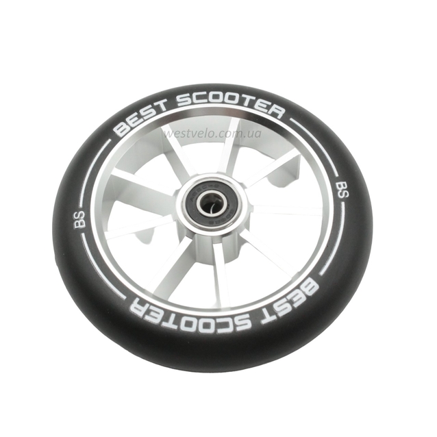 Колесо трюкового самоката "Best Scooter" (963) AL. Ø120мм, срібний фото westvelo.com