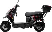 Електроскутер Corso «BULLET» BT-813216, двигун 2500W, акумулятор 72V 40Ah літій-залізо-фосфатний, чорно-червоний, колеса 12" фото westvelo.com