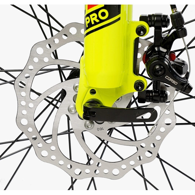 Велосипед 26 AL Corso «NEXT» NX-26167 алюміній 15", (к-т SHIMANO) чорно-жовтий фото westvelo.com