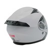 Мото шолом, трансформер (M 57-58) "517" білий глянцевий, вмонтовані окуляри фото westvelo.com