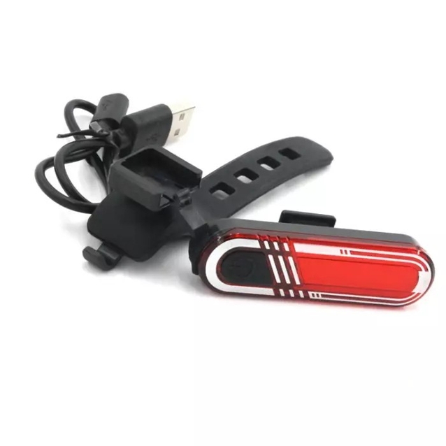 Мигалка usb зад. косі полоси, червона фото westvelo.com