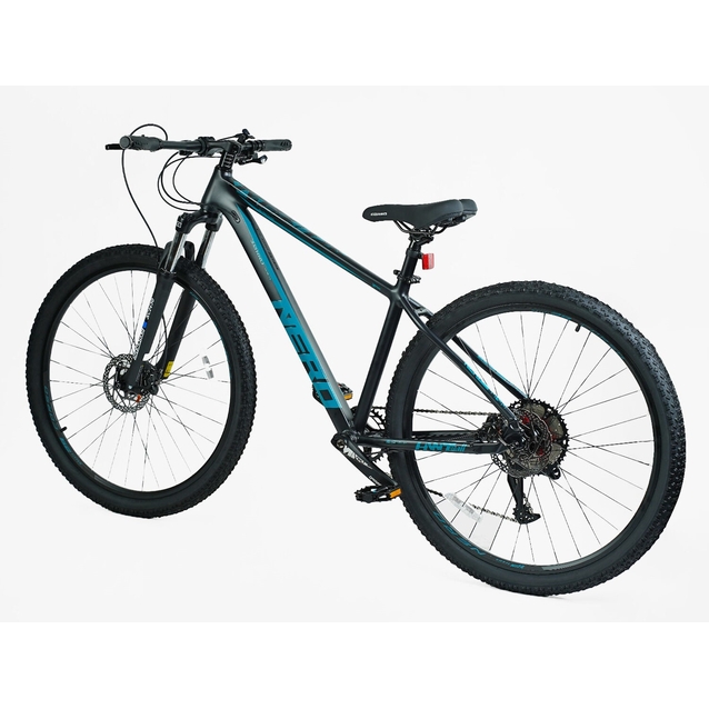 Велосипед 29 AL Corso «NERO» NR-29189 алюміній 17", (к-т LTWOO) чорно-блакитний фото westvelo.com