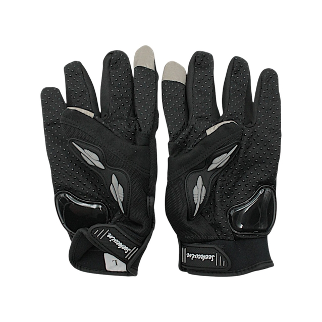 Мото рукавиці (L) "MP-3" SEK WIN, чорно-сірий фото westvelo.com