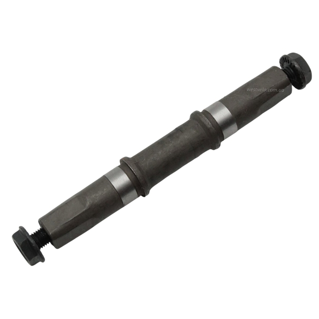 Вал каретки-картриджа на квадрат з болтами L‑126 фото westvelo.com