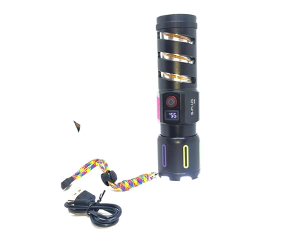 Ліхтар пошуковий акумуляторний usb (micro) BP-538 LED, 3 режими, індикація заряду