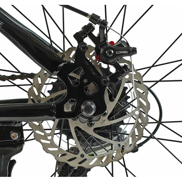 Велосипед 27.5 ST Corso «TORNADO» TR-27029 сталь 15.5", (к-т SHIMANO) чорно-помаранчевий фото westvelo.com