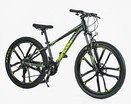 Велосипед 26 AL Corso «SPIDER» SP-26775 алюміній 13", (к-т SHIMANO) графітово-жовтий фото westvelo.com