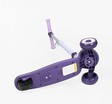 Самокат дитячий 3-х колісний Skyper S-226-18 L фіолетовий, колеса PU Ø125mm/35mm зі світлом, підсвічування платформи та керма, кермо складне фото westvelo.com