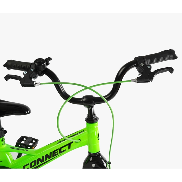 Дитячий велосипед 14 MG Corso «CONNECT» MG-14155, магнієва рама, салатовий фото westvelo.com
