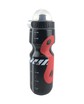 Фляга Discovery 650ml харч.пластик, чорно-червона, з гумовими вставками фото westvelo.com
