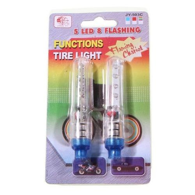 Мигалка-ковпачок на ніпель колеса JING YI JY-503C з кнопкою фото westvelo.com