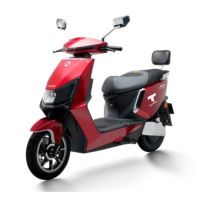 Електроскутер Tairon «CF» 144702, двигун 2000W, акумулятор 72V 38Ah графеновий, червоний, колеса 12/10" фото westvelo.com