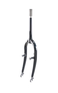Вилка 20 сталева з кріпленням V-brake шток L-210mm р.з L-115mm чорно-коричнева