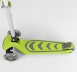 Самокат дитячий 3-х колісний, Best Scooter 46987 салатовий, колеса PU Ø120mm/80mm зі світлом, складне алюмінієве кермо фото westvelo.com