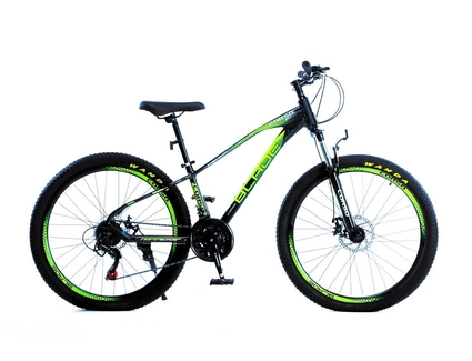 Велосипед 26 AL Corso «BLADE» BL-26920 алюміній 13", (к-т SHIMANO) чорно-салатовий