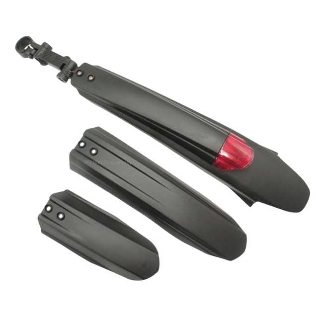 Крила пластик 24-26 кріпл. труба сідла, з 3-х частин, черв. катафот (Тайвань)040 фото westvelo.com