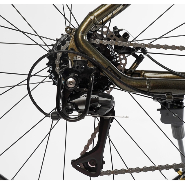 Велосипед 27.5 AL Corso «X-POWER» PW-20097 алюміній 17", (к-т SHIMANO) чорно-бронзовий фото westvelo.com