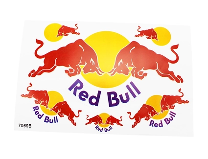 Наклейки "Red Bull" 6 шт (26х17мм)
