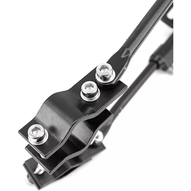 Багажник універсальний розсувний під дискові гальма алюмінієвий чорний фото westvelo.com