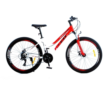 Велосипед 26 ST Corso «KLEO» KL-26005 сталь 15", (к-т SunRun) біло-червоний