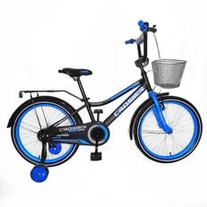 Дитячий велосипед 14 Crosser «ROCKY» 012 чорно-синій (+кошик сітка середній) []