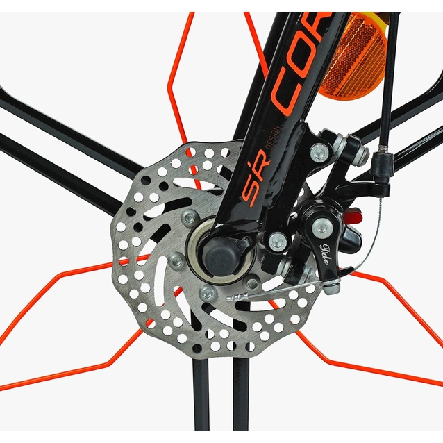 Дитячий велосипед 18 MG Corso «ELITE» ELT-18368, магнієва рама, помаранчево-чорний фото westvelo.com