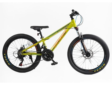 Велосипед 24 AL Corso «CONCEPT» CP-24010 алюміній 11", (к-т SHIMANO) жовтий