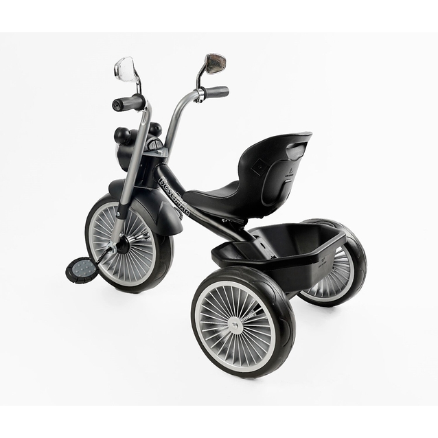Дитячий велосипед 3-х колісний EVA (піна) Best Trike колеса 10-8, BS-67800 чорний, сталева рама, УКР. ОЗВУЧУВАННЯ, кошик фото westvelo.com