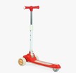 Самокат дитячий 3-х колісний Skyper Y-80733 червоний, колеса PU Ø125mm/40mm зі світлом, музика та підсвічування платформи, кермо складне фото westvelo.com