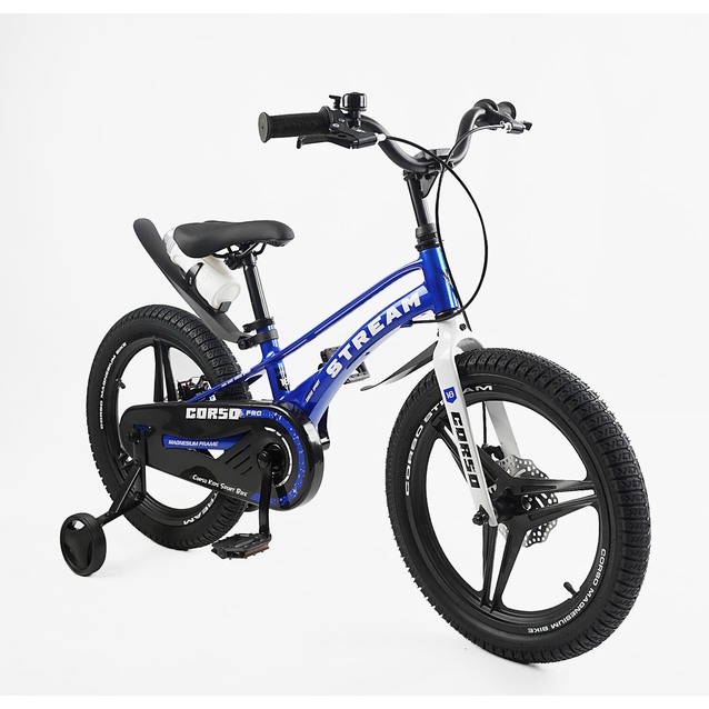 Дитячий велосипед 18 MG Corso «STREAM» SM-71480, магнієва рама, синій фото westvelo.com
