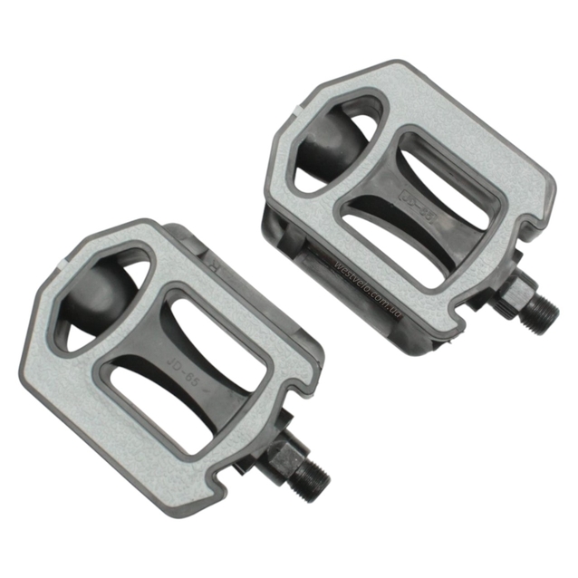 Педалі пластик JD-65, чорно-сірий фото westvelo.com