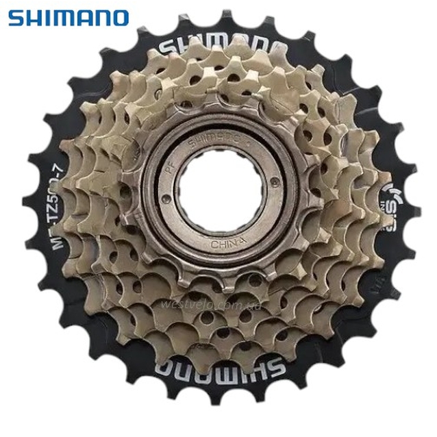 Зірка задня різьбова 7-рик SHIMANO TZ-500 (14-28T)