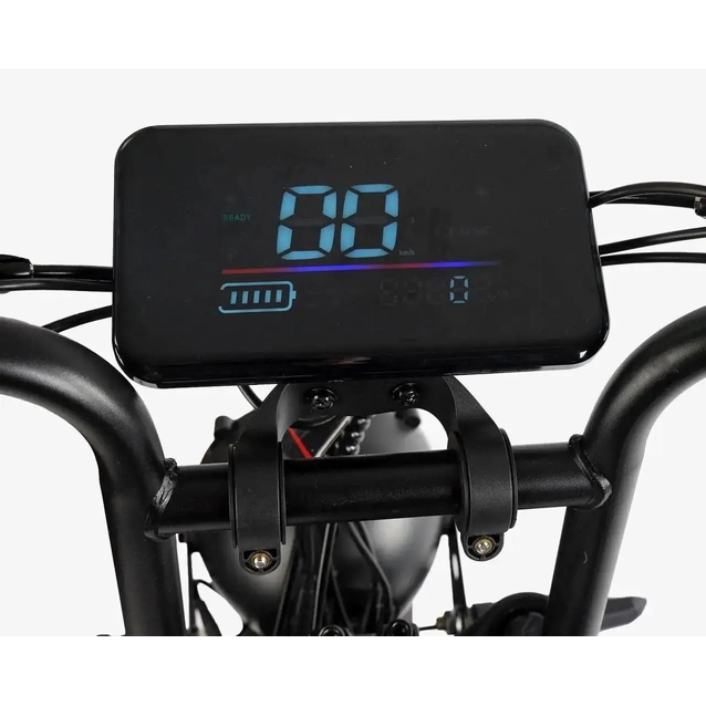 Електрофетбайк 20 ST Corso «DEX-73» DX-22530 сталь, двигун 1200W, акумулятор 48V23Ah літієвий, (к-т SHIMANO) чорний фото westvelo.com